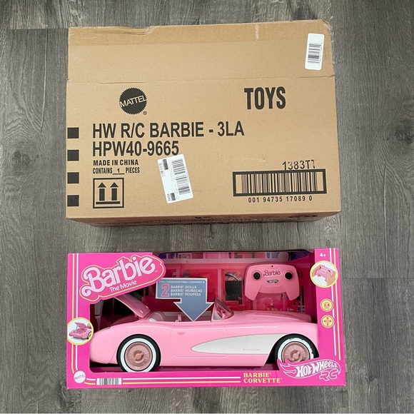 Barbie The Movie Hot Wheels Remote Control Car New In Box - Picture 5 of 5